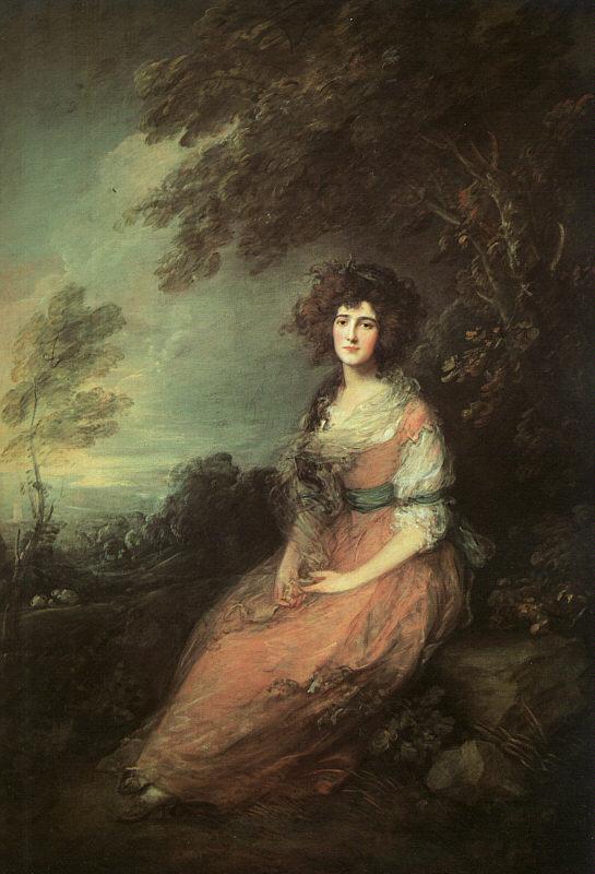 Thomas Gainsborough Mrs Richard Brinsley Sheridan France oil painting art
